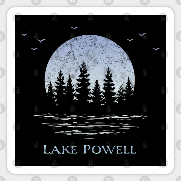 Lake Powell Arizona Utah Outdoor Boating Floating Vacation Souvenir Sticker by Pine Hill Goods